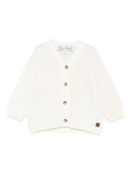 Baby Boy White Knitted Cardigan 1