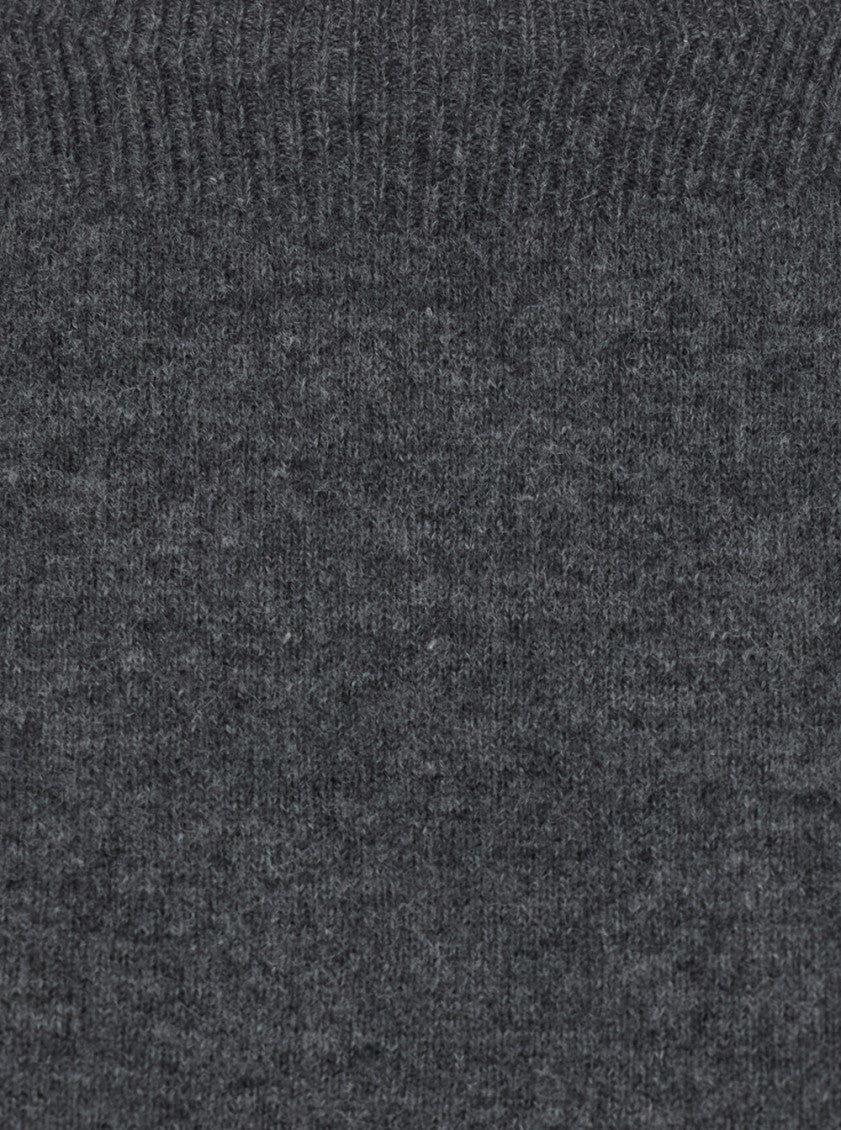 Grey Knitted Round Neck Sweater 3