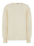 White Round Neck Sweater 1
