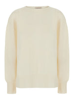 White Round Neck Sweater 1