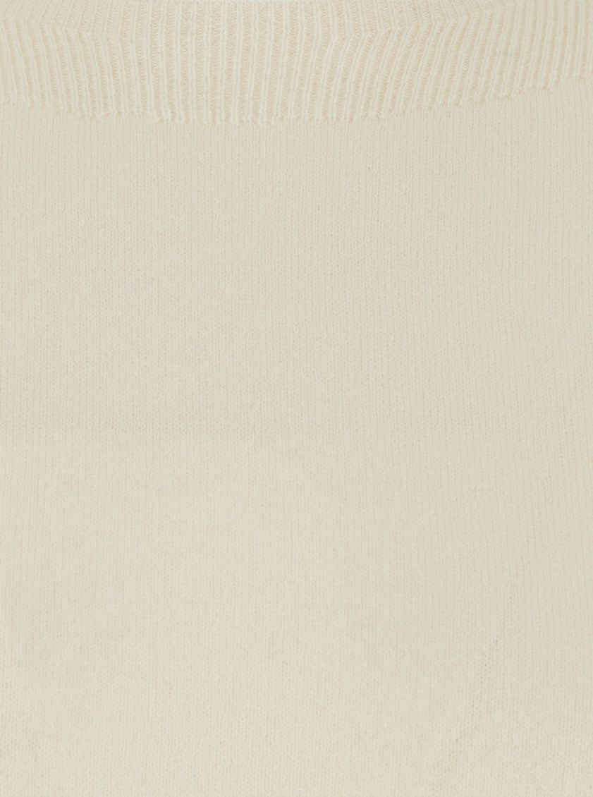 White Round Neck Sweater 3