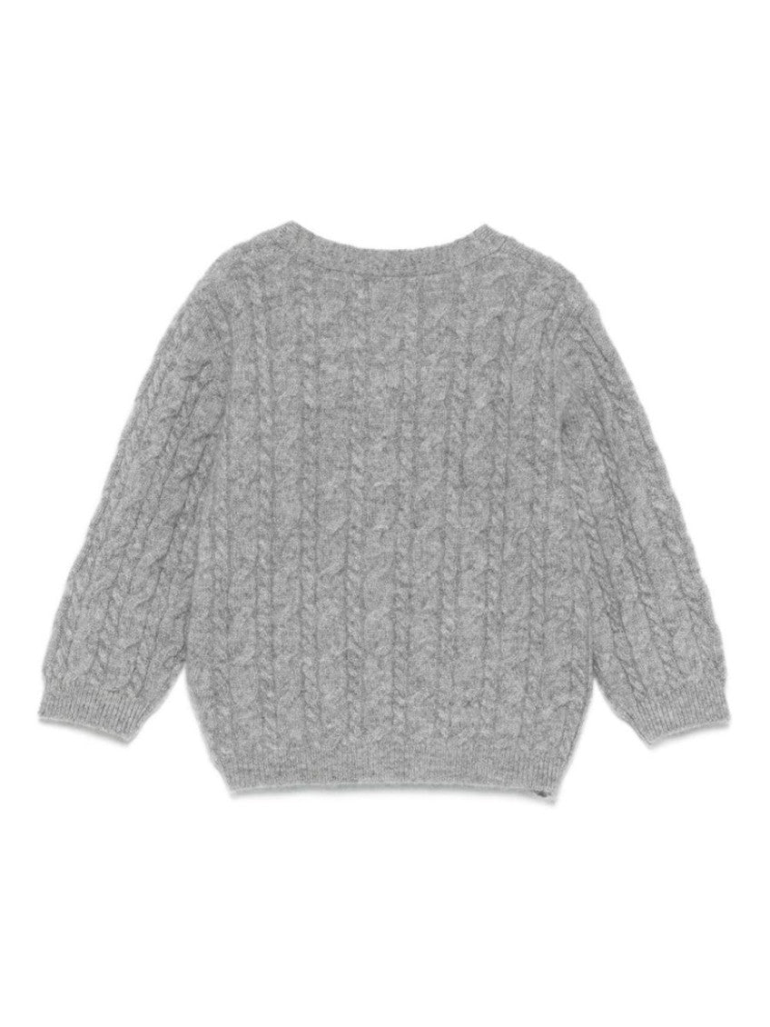 Boys Grey Knitted Cardigan 2