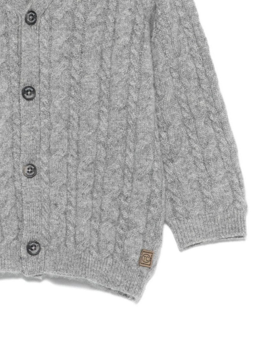 Boys Grey Knitted Cardigan 3