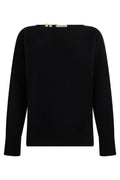 Black Boat Neck Sweater 1