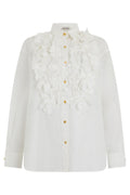 White Regular Textured Shirt 1