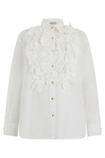 White Regular Textured Shirt 1