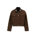 Brown Shirt Collar Jacket 1