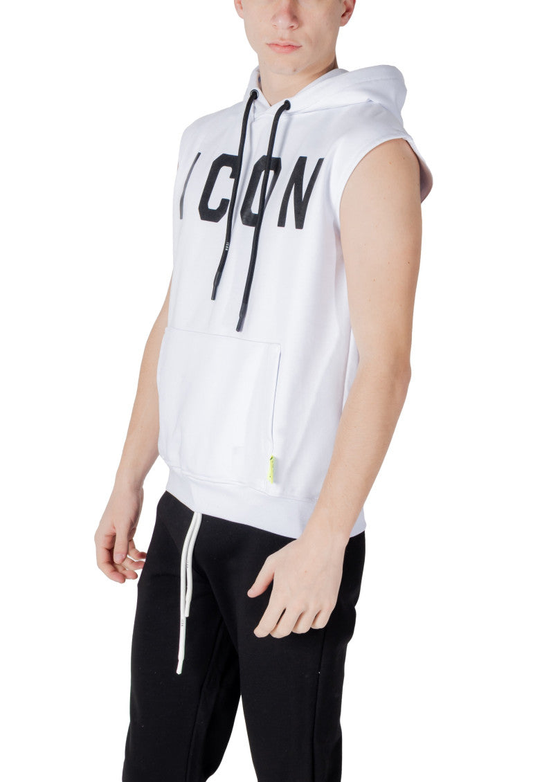 White Sleeveless Hoodie 3