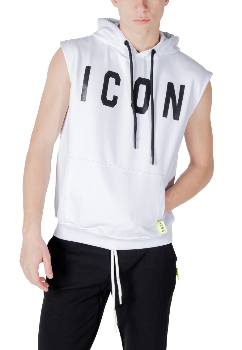 White Sleeveless Hoodie 4