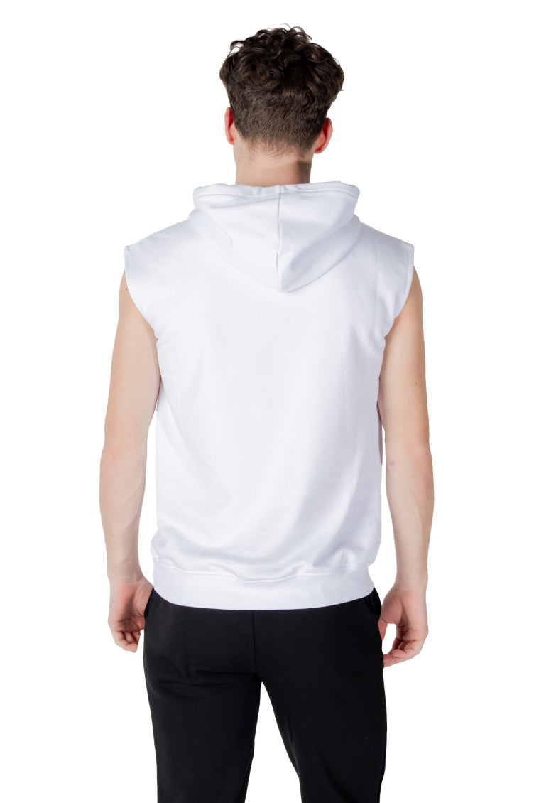 White Sleeveless Hoodie 5