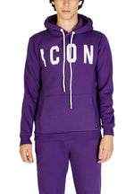 Purple Logo Print Hoodie 1