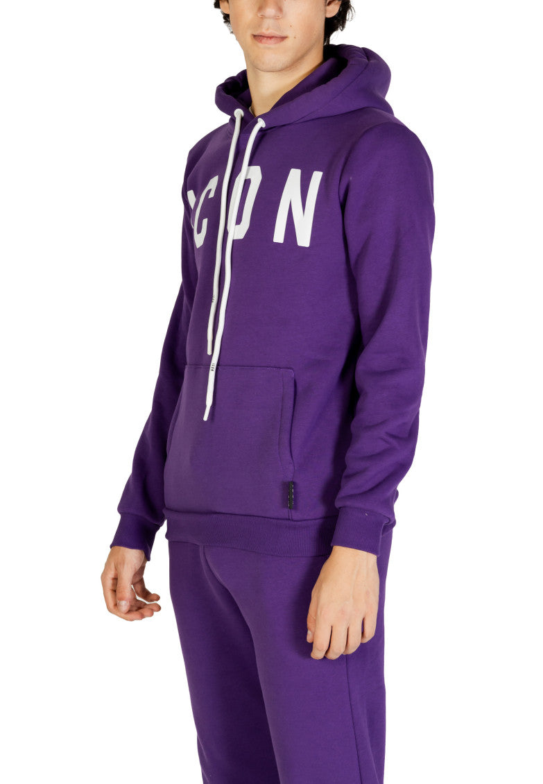 Purple Logo Print Hoodie 2