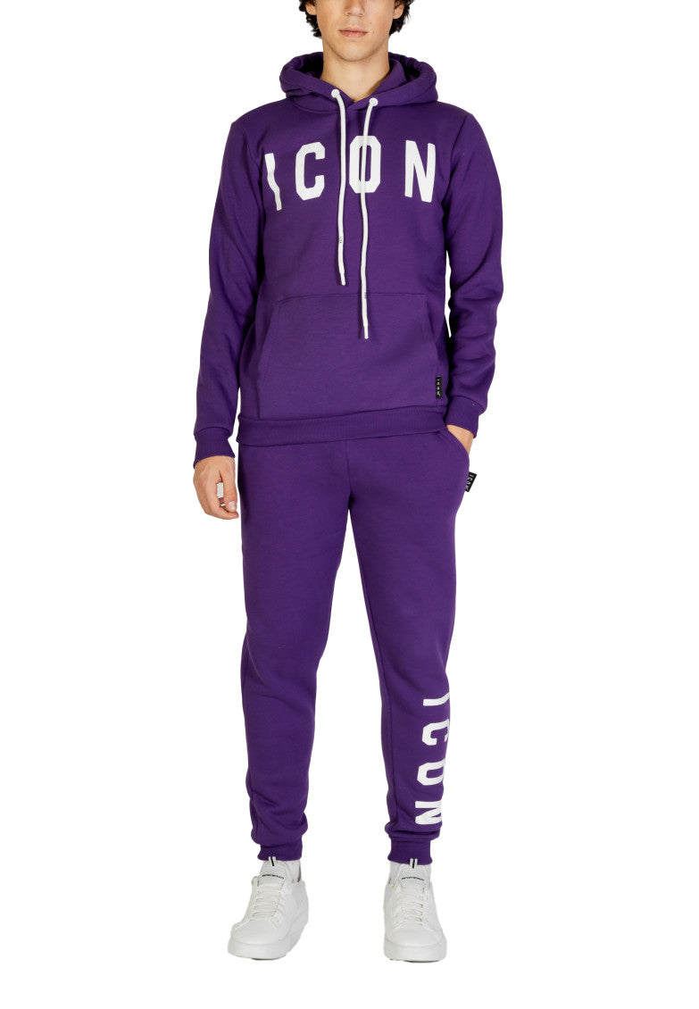 Purple Logo Print Hoodie 5