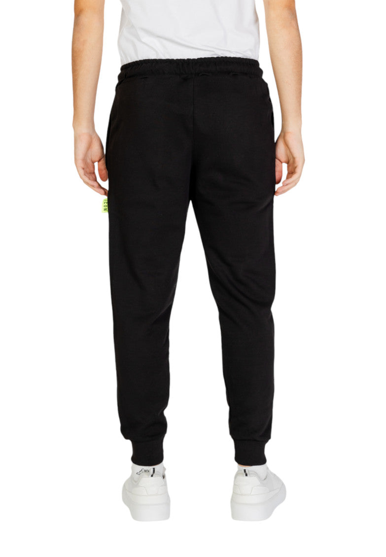 Black Graphic Logo Joggers 5