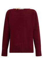 Maroon Boat Neck Sweater 1