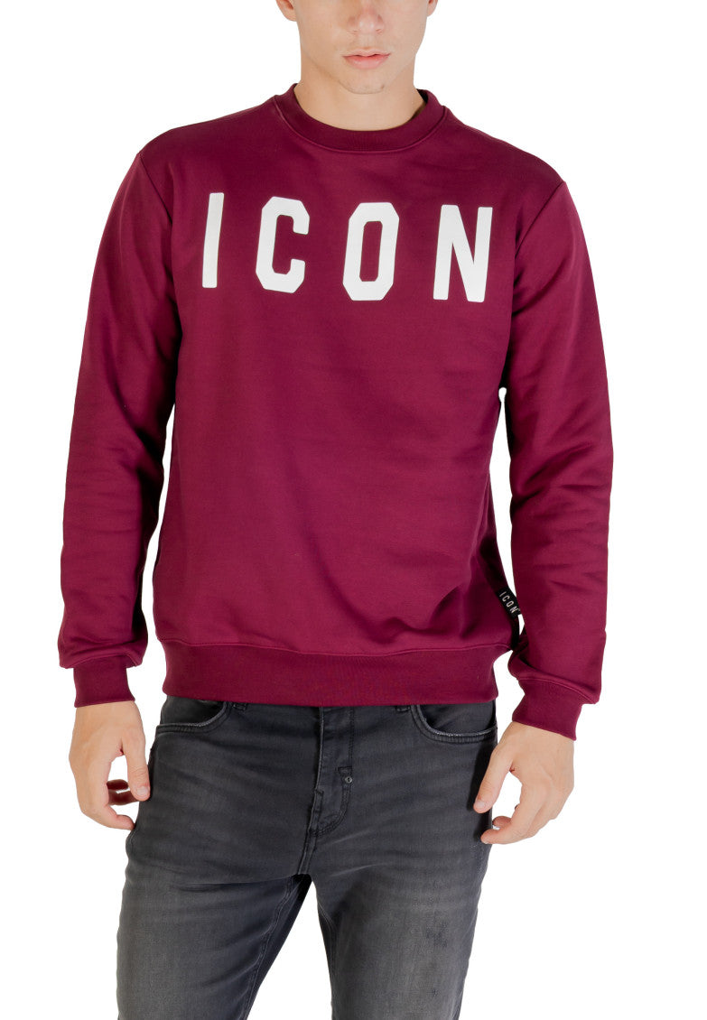 Maroon Logo Print Sweatshirt 1