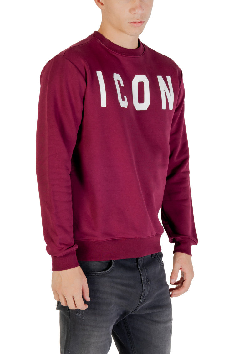Maroon Logo Print Sweatshirt 2