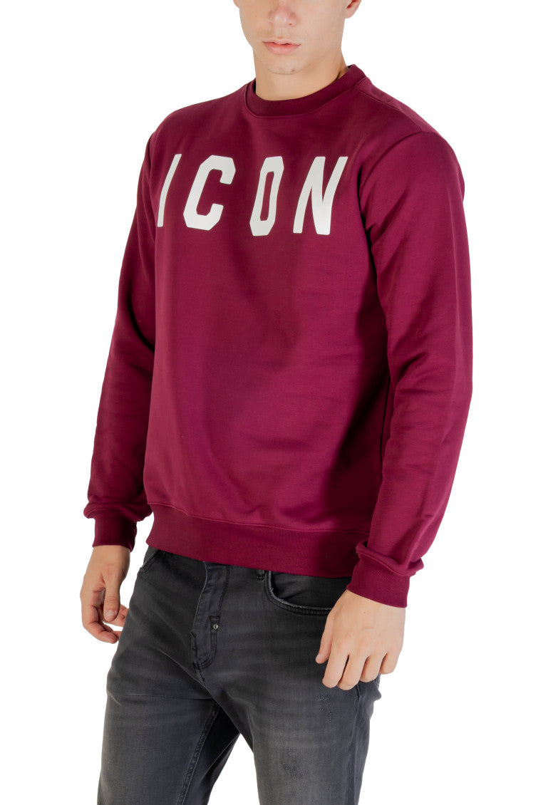 Maroon Logo Print Sweatshirt 3