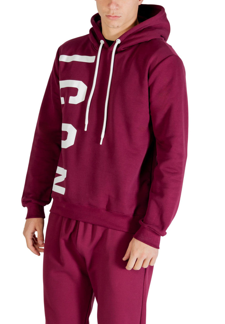 Maroon Logo Print Hoodie 2