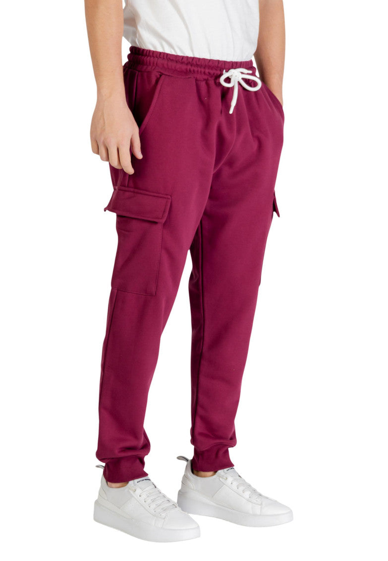 Maroon Drawstring Joggers 3