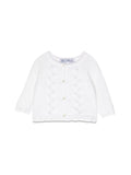 Baby Girl White Knitted Cardigan 1