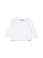 Baby Girl White Knitted Cardigan 1