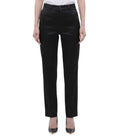 Black Slim Flat Front Pant 1