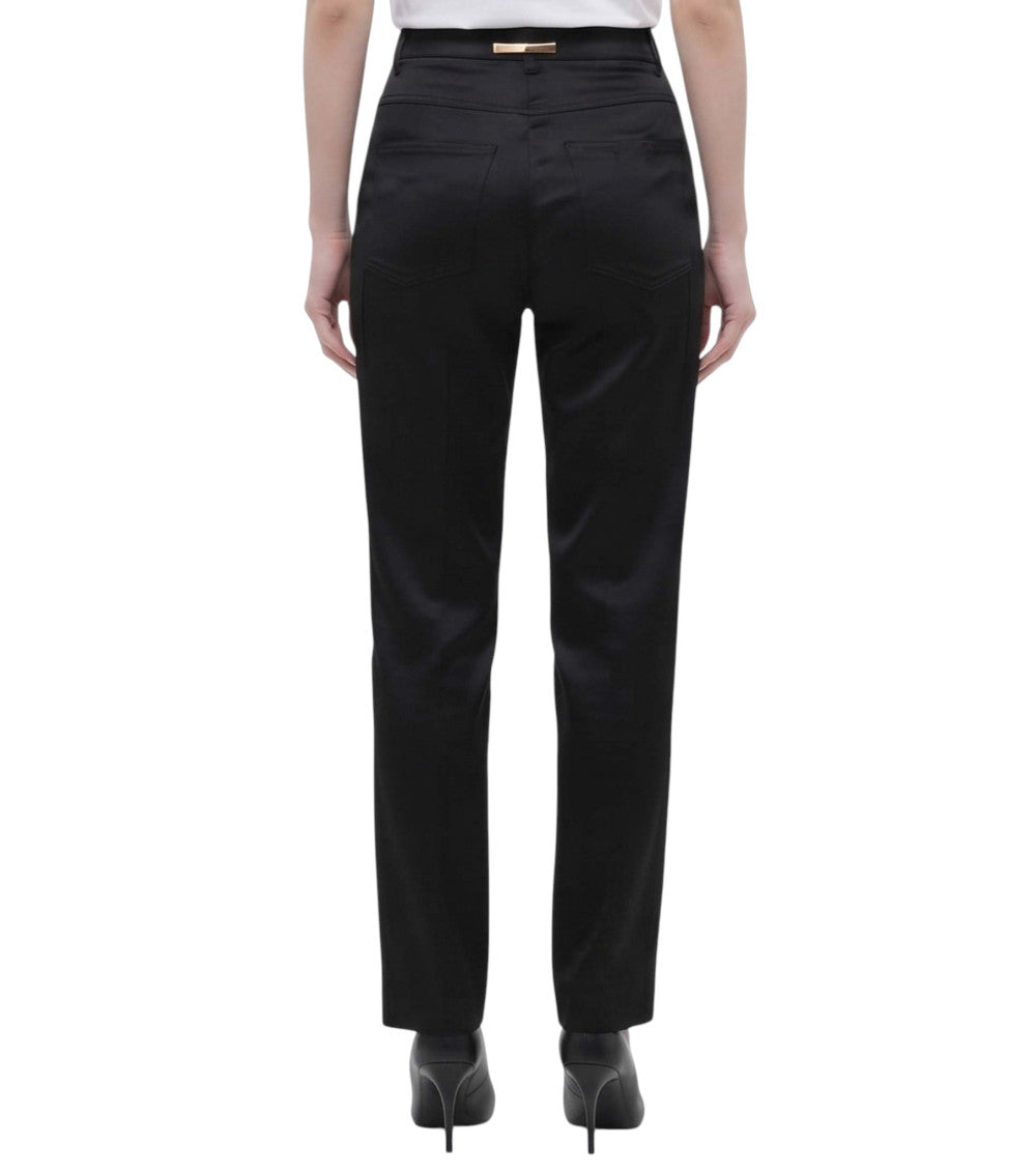 Black Slim Flat Front Pant 2