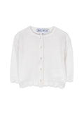 Baby Girl White Textured Cardigan 1