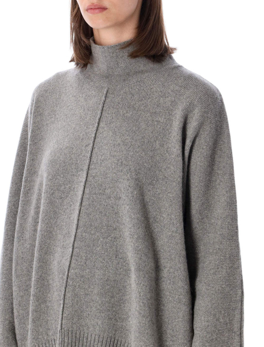 Grey Mock Collar Sweater 3