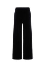 Black Flared Flat Front Pant 1