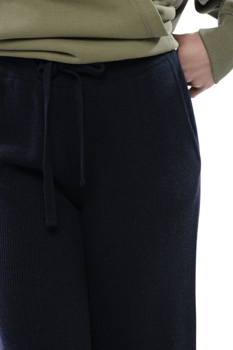 Blue Loose Flat Front Pant 3