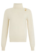 Off White Knitted Turtle Neck Sweater 1