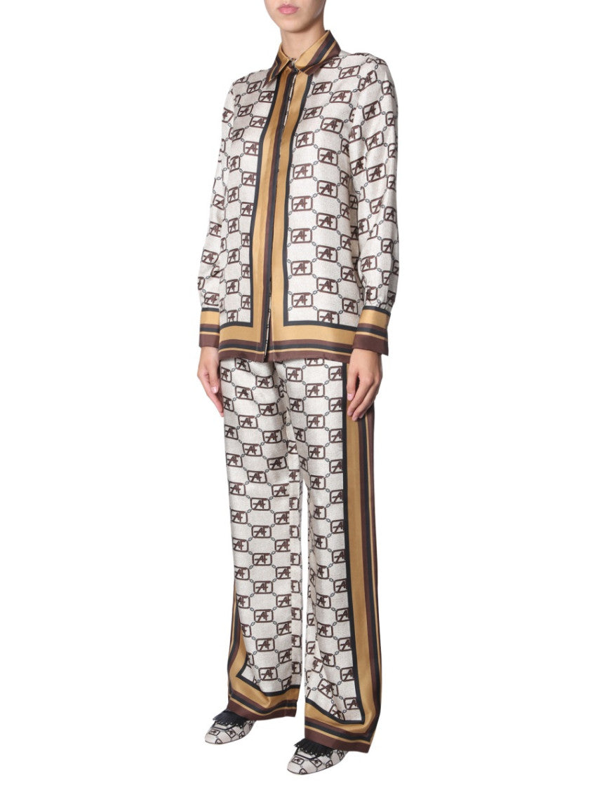 Beige Slim Flat Front Pant 3