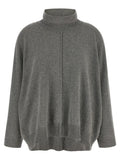Grey Knitted Turtle Neck Sweater 1