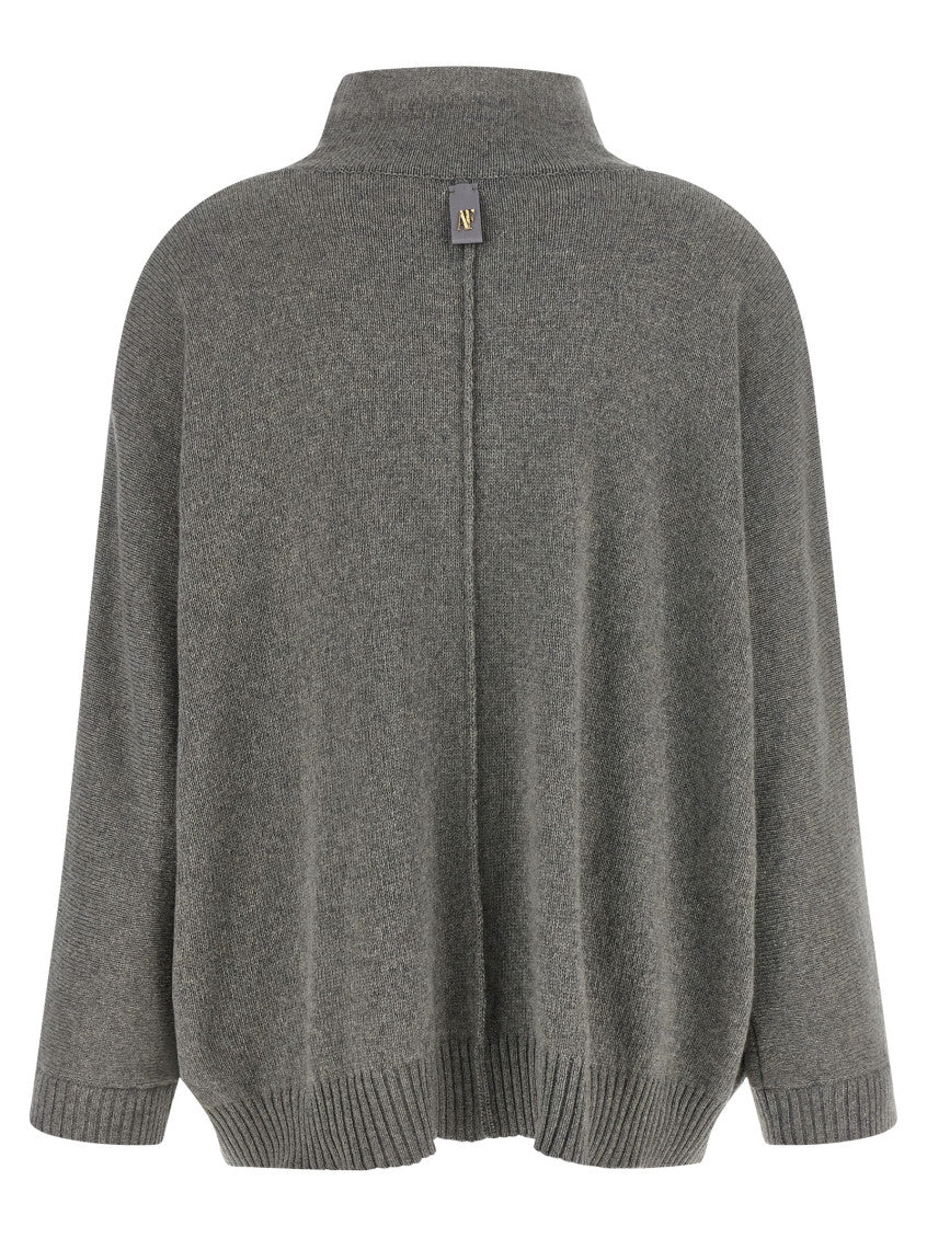 Grey Knitted Turtle Neck Sweater 2