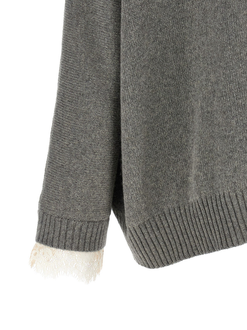 Grey Knitted Turtle Neck Sweater 4
