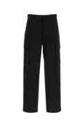 Black cotton cargo pant  1