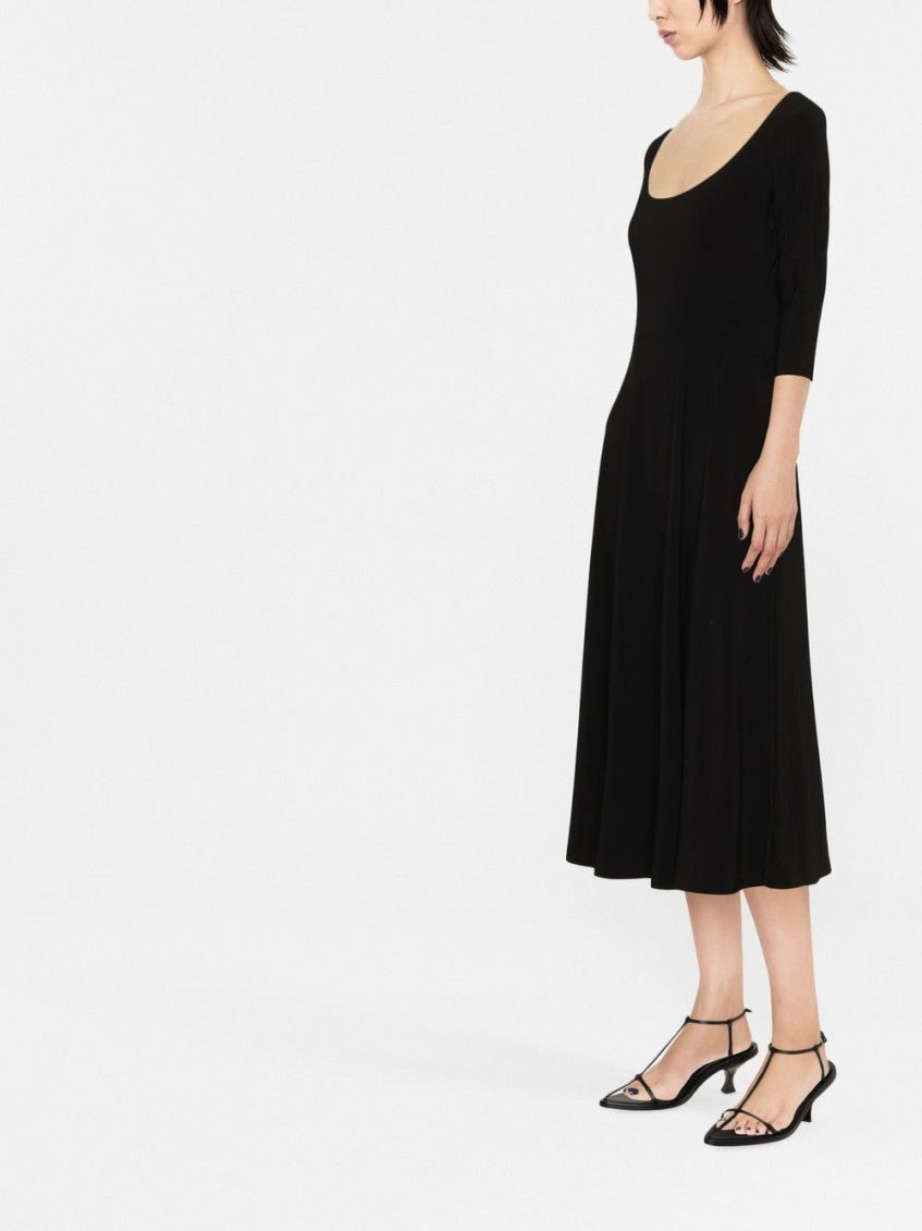 Black Scoop neck dress 2