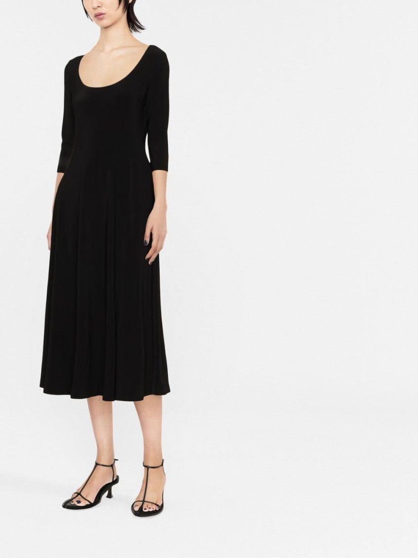 Black Scoop neck dress 3