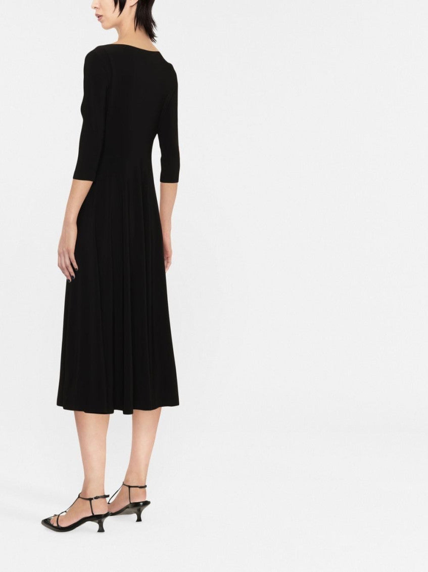 Black Scoop neck dress 4