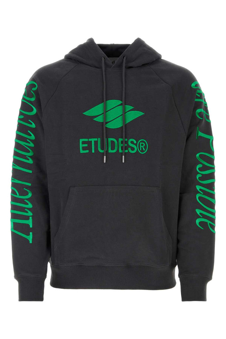 Black Embroidered Logo Sweatshirt 1