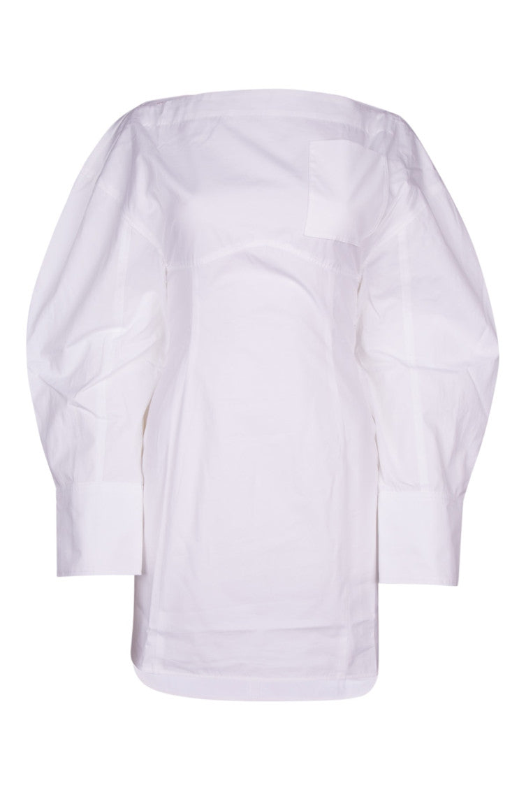 White Short Chemise Dress 1