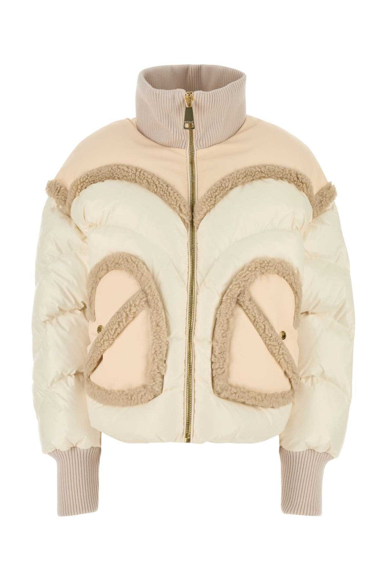 Beige Quilted Jacket 1
