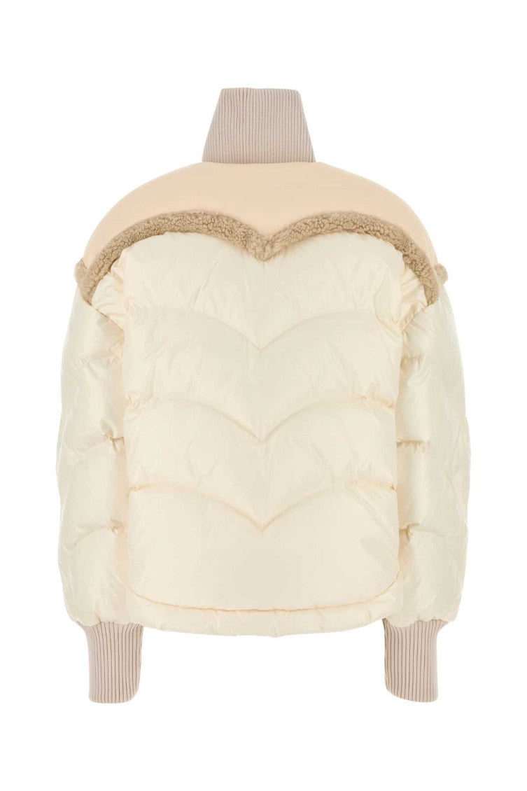 Beige Quilted Jacket 2