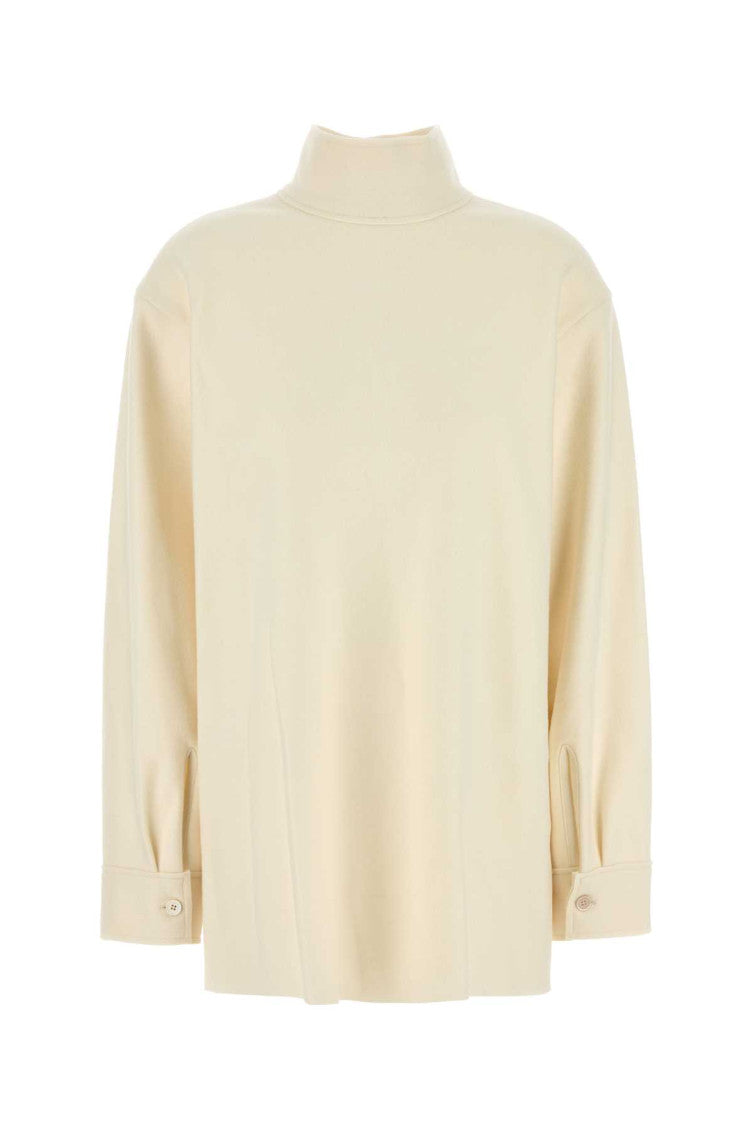 Beige Turtleneck Top 1