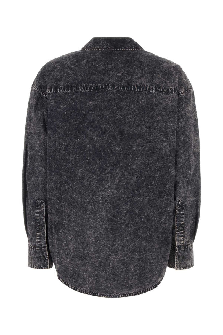 Black cotton oversize shirt 2