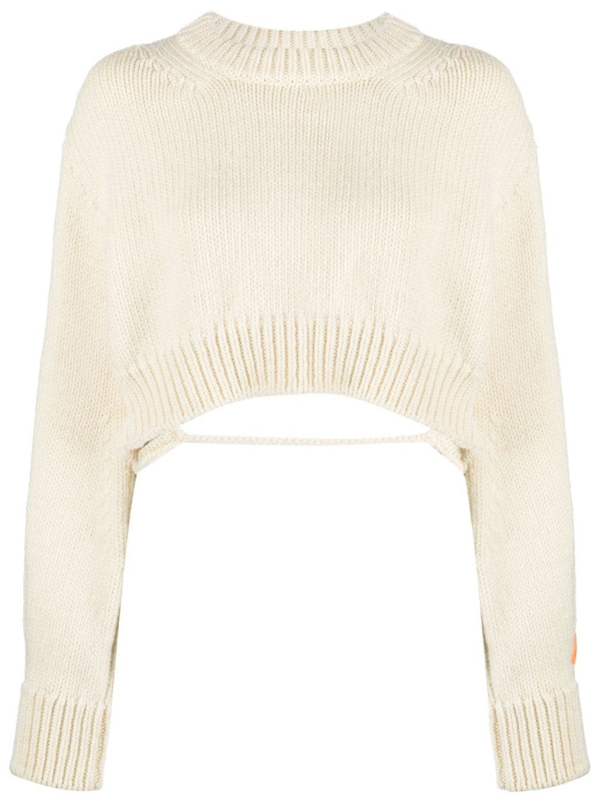 Off White Off white Cropped Wool Sweater 1