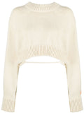 Off White Off white Cropped Wool Sweater 1