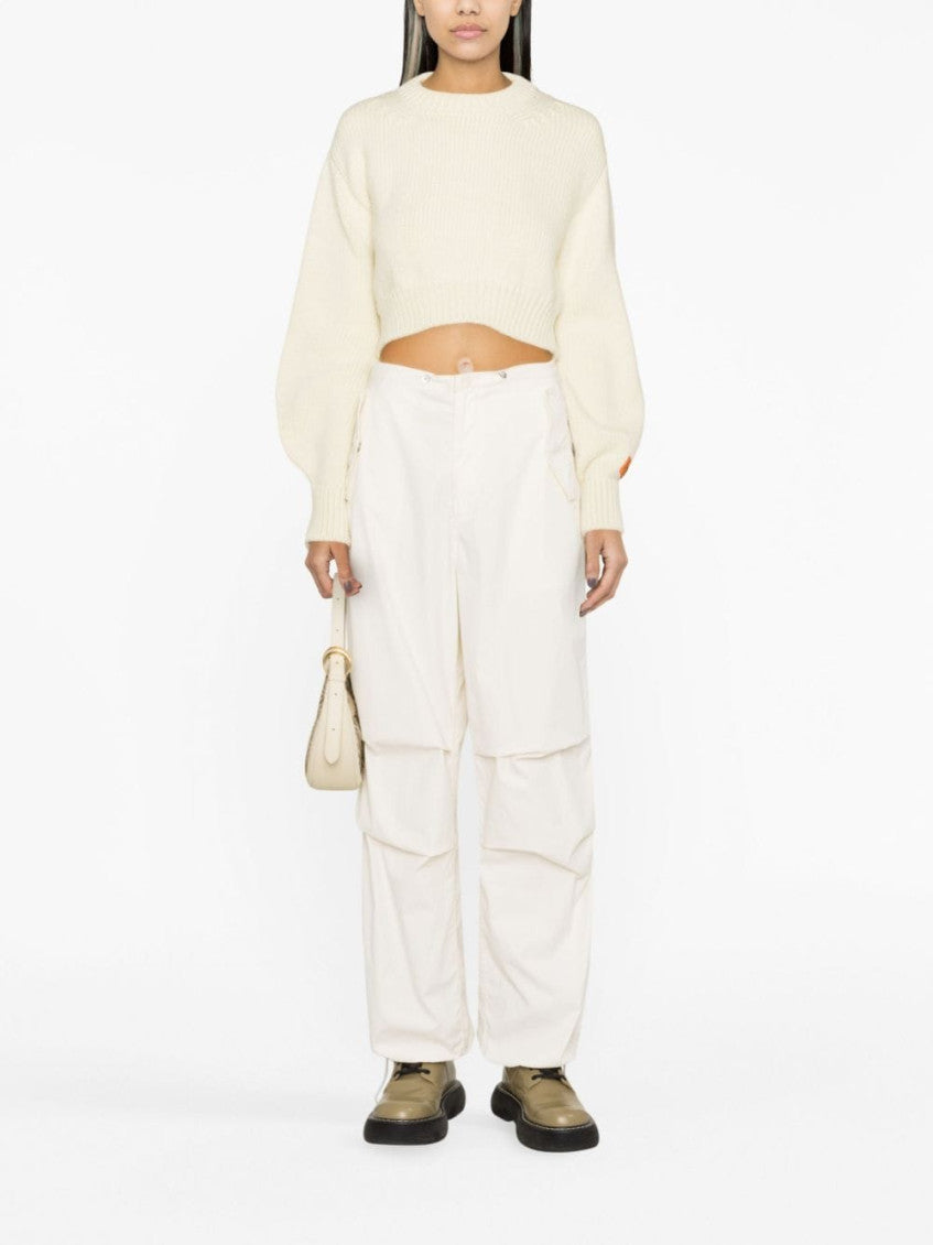 Off White Off white Cropped Wool Sweater 3
